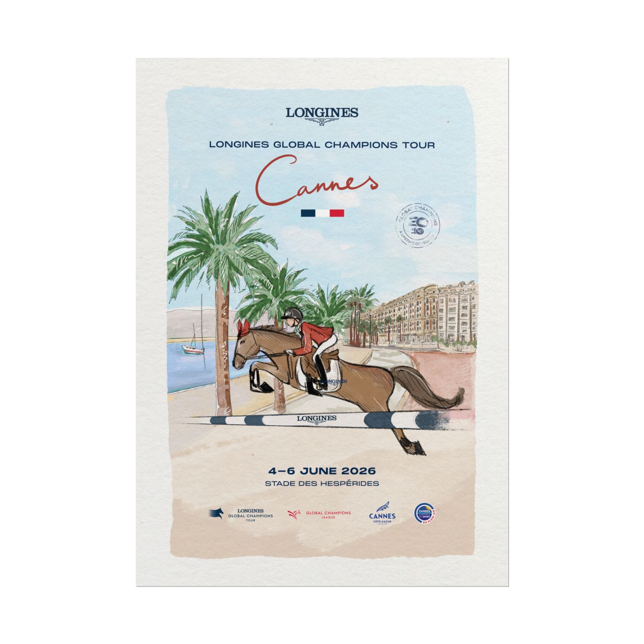 Longines Global Champions Tour Cannes 2026 Poster